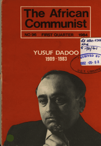 The African Communist No 96, First Quarter 1984