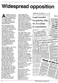 Widespread opposition to land transfer plan