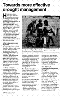 Towards more effective drought management