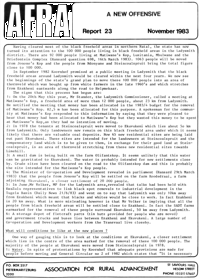 Afra Report Number 23 November 1983