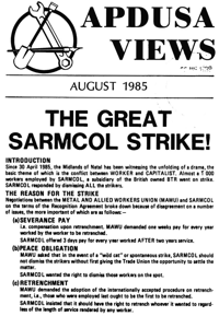 The great Sarmcol strike!