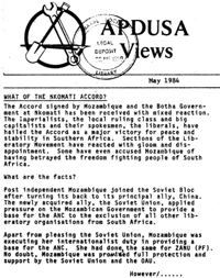 Apdusa Views May 1984