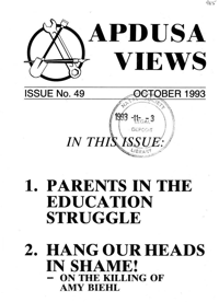 Apdusa Views October 1993