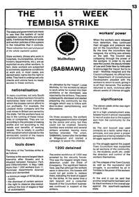 The 11 week Tembisa strike