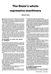 The state`s whole repressive machinery