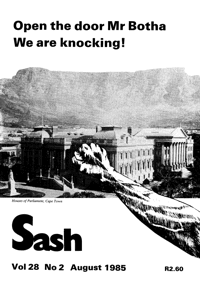 Sash Volume 28 Number 2 August 1985