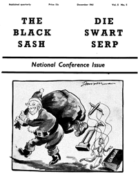 The Black Sash/Die Swart Serp December 1961