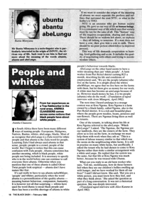 People and whites