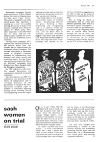 Sash women on trial
