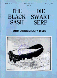 The Black Sash/Die Swart Serp Volume 9 Number 2 May 1965