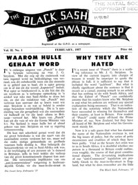 The Black Sash/Die Swart Serp Volume 2 Number 1 February 1957