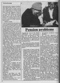 Pension problems