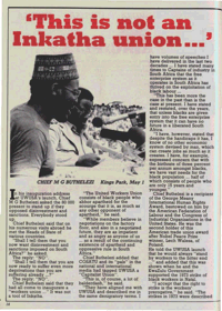 'This is not an Inkatha union...'