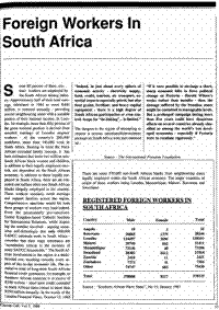 Foreign workers in South Africa