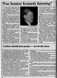 Culture should join people - not divide them