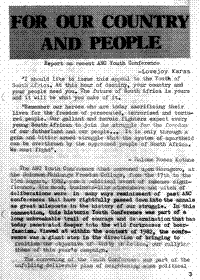 For our country and people: report on recent ANC Youth Conference