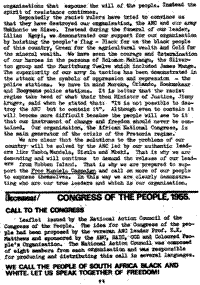 Document - Congress of the People, 1955