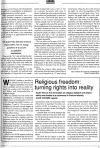 Religious freedom: turning rights into reality