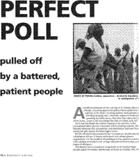 Perfect poll pulled off by a battered, patient people