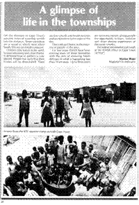 A glimpse of life in the townships