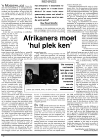 Afrikaners moet "hul plek ken"
