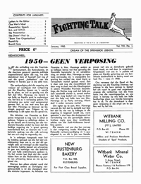 
Fighting Talk Volume VIII Number 1 January 1950