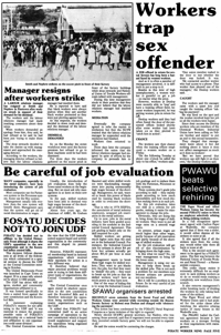 Manager resigns after workers strike