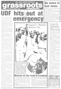 Grassroots Volume 7 Number 5 August 1986