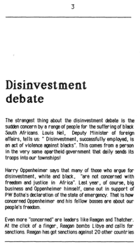 Disinvestment debate