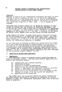 Migrant workers charter of the international