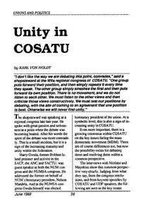 Unity in COSATU