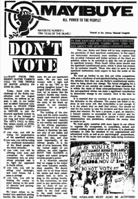 Mayibuye Number 7 1984 Year of the women