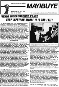 
Mayibuye Number 7 July 1979 Year of the Spear
