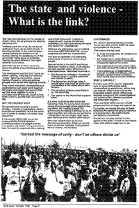The state and violence - what is the link?