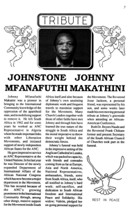 Tribute: Johnstone Johnny Mfanafuthi Makathini