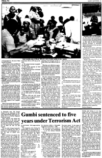 Gumbi sentenced to five years under Terrorism Act