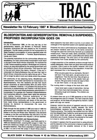 Bloedfontein and Geweerfontein