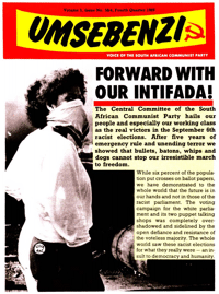 
Umsebenzi Volume 5 Number 3 Third Quarter 1989
