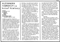 Alexandra township: a brief history