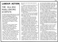Labour action: the Allied publishing dispute