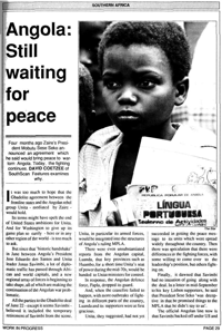Angola: still waiting for peace