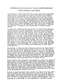 Statement made by the Workers Central Executive Committee
