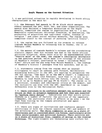 Draft theses on current situation