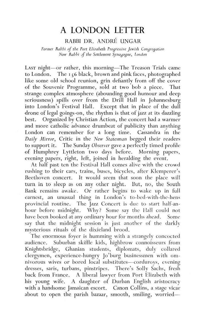 A London letter