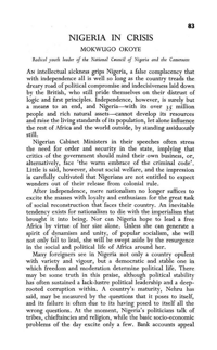 Nigeria in crisis