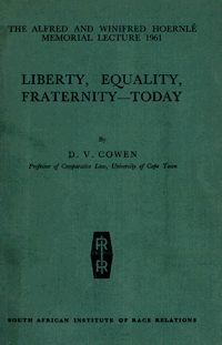 Liberty, equality, fraternity-today