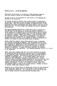 Position paper: Action on education
