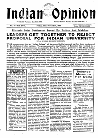 Indian Opinion Vol.58 No.44 Nov 1960