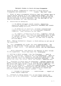 Emergent themes in South African propoganda