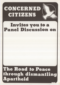 
Concerned citizens invites you to panel discussion on what is happening in the townships
